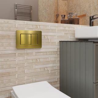 Клавиша смыва Charus Robusto FP.310.BG.05 брашированное золото